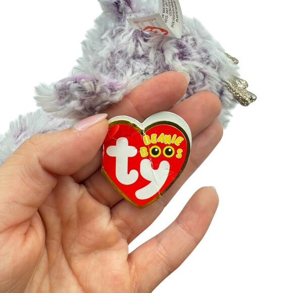 Ty Beanie Boo Retired NWT Moonlight the Owl 6" Tall Plush Stuffed Animal - Picture 5 of 7